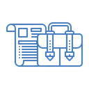 Free Negocios Portafolio Maletin Icono