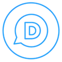 Free Disqus Neon Linie Symbol