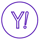 Free Yahoo Neon Ligne Icône