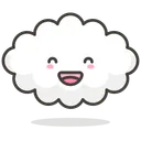 Free Nube Feliz Smiley Icono