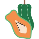 Free Papaya Fruit Half Icon