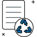 Free 종이 재활용 재활용 종이 쓰레기 아이콘