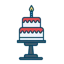 Free Pastel Cumpleanos Fiesta Icono