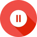 Free Pause Tool Round Icon