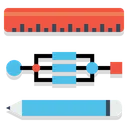 Free Pen Pencil Ruler Icon