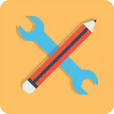 Free Pen Pencil Settings Icon