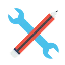 Free Pen Pencil Settings Icon