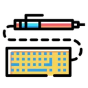 Free Pen Pencil Keyboard Icon