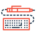 Free Pen Pencil Keyboard Icon