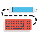 Free Pen Pencil Keyboard Icon