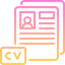 Free Profile Cv Curriculum Vitae Icon