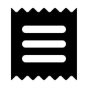 Free Quittung  Symbol