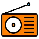 Free Radio Signal Media Icon