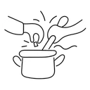 Free Black Line Recipe Illustration Recipe Food Icon