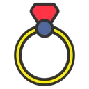 Free Ring Glocke Diamant Symbol