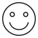 Free Artboard Slightly Smiling Face Smiling Icon