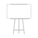 Free White Board Back To School Icon Decoration Object Icon