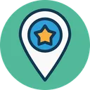 Free Star Location Favourite Location Gps Icon