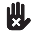 Free Stop contact hand  Icon