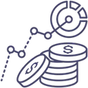 Free Summary Financials Growth Chart Icon