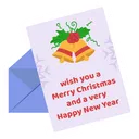 Free Carta De Felicitacion Navidena Tarjeta De Felicitacion Saludos Icono