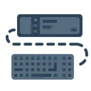 Free Tastatur Projektor Bildschirm Symbol