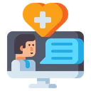 Free Telemedicine Medical Information Icon