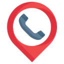 Free Place Location Telephone Icon