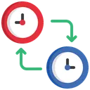 Free Temps De Recyclage Reutilisation Du Temps Temps Dechange Icône