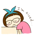 Free Tired Exhaust Weary Fatigue Miumiu Emoticon Expression Icon