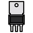 Free Semiconductor Transistor Chip Icon