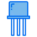 Free Semiconductor Transistor Chip Icon