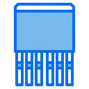 Free Semiconductor Transistor Chip Icon