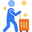 Free Travel Holiday Virus Transmission Icon