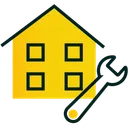 Free Umbauservice Haus Heim Symbol