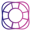 Free Hilfe Unterstutzung Rettungsring Symbol