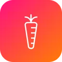 Free Vegetal Zanahoria Saludable Icono