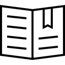 Free Verbreiten Text Lesezeichen Symbol