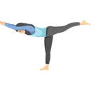 Free Warrior Three Virabhadrasana Icon