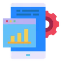 Free Website Mobile Graph Icon