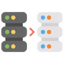 Free ウェブサイトの移行、データサーバー、ウェブホスティング アイコン