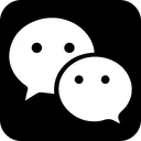 Free Wechat Black Logo Icon