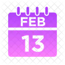 Feb Week Time Icon