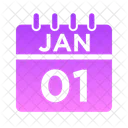 Jan Week Time Icon