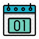 1 Datum Kalender Symbol