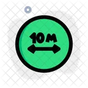 10 M Distance  Icon