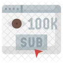 100 K Subscriber  Icône