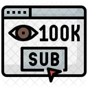 100 K Suscriptores Suscribete 100 K Icono