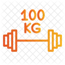 100 Kg Barbell Barbell Bodybuilding Icon