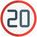 100 Km Speed  Icon